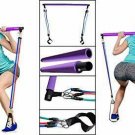 0000 Pilates Bar Gym Stick Exercise Bands Home Gym Resistance Bands, Portable Yo