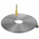 teamoonmy 304 Stainless Steel Metal Garden Hose-Water Hose with Solid Metal Port