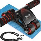 DMASUN Ab Roller Wheel, Ab Roller Exercise Equipment, Four Wheels Abdominal Roll