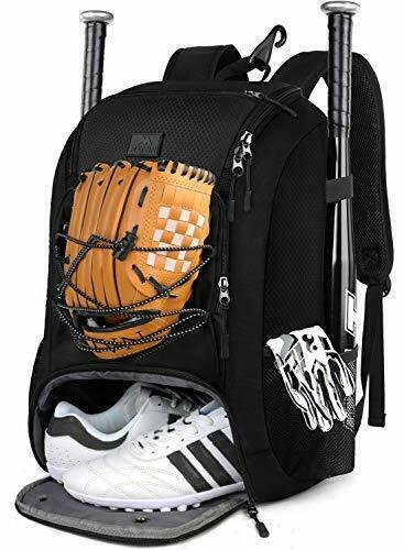MATEIN Baseball Backpack, Softball Bat Bag with Shoes Compartment for Youth, Boy