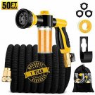50ft Expandable Garden Hose, Kink Free Leakproof Water Hose with Soap Dispenser