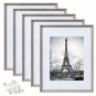 upsimples 11x14 Picture Frame Set of 5,Display Pictures 8x10 with Mat or 11x14 W
