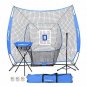 JOGENMAX 7'×7' Baseball Softball Practice Net + Deluxe Tee + Ball Caddy + 3 Trai