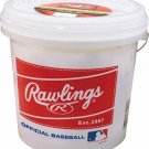 Rawlings Official League Recreational Grade OLB3/R8U Baseballs, Bucket of 24 Bal