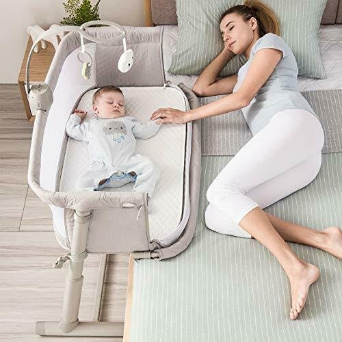bassinet attaches to bed