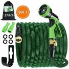 Lefree【2020 Garden Hose Expandable 50ft, Self-Locking Leakproof Water Hose with