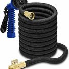 Willcallyou 50 FT Expandable Flexible Garden Black Hose, Kink Proof, Triple Core