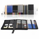 Mxculior 71-Piece Art Supplies -Sketch Set,Painting,Coloring and Drawing Pencils