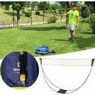 Portable Badminton Net Set with Stand Carry Bag, Folding Volleyball Tennis Badmi