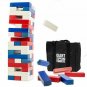 Giant Toppling Timbers - Large Colorful Tumbling Wood Tower Outdoor Game with Ca