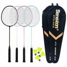 Senston Badminton Rackets 4 Pack, Badminton Set Including 2 Badminton Bag/4 Rack