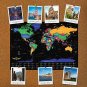 Scratch Map World Poster with USA Map | 24x17 | Custom Designed Scratch Map with