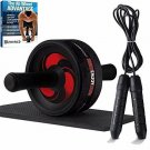 DZHONGD Ab Roller, Home Abdominal Exercise Equipment Wider Ab Roller Wheel for C