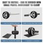 LUYATA Ab Roller Wheel, 10 Pcs Ab Wheel Roller Kit with Resistance Bands, Knee M