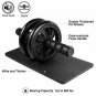LYCAON Ab Wheel Roller Set 4 in 1 Includes Ab Wheel Roller, Push-Up Bar, Skippin