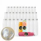 48 Pack Empty Plastic Juice Bottles 8 OZ Clear Disposable Bulk Plastic Bottles f