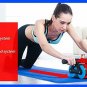 Automatic Rebound ab Roller Wheel for Abdominal Exercise core Workout&iuml;&frac14;�Blue/Beige