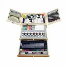 Professional Art Set, Art Supplies in Portable Wooden Case, 83 Piece Deluxe Art