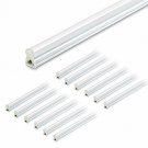 (Pack of 12) LED T5 Integrated Single Fixture, 4FT, 2200lm, 6500K (Super Bright