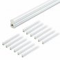 (Pack of 12) LED T5 Integrated Single Fixture, 4FT, 2200lm, 6500K (Super Bright