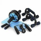 BUDIMUS 5-in-1 AB Wheel Roller Kit AB Roller Pro with Push-UP Bar, Hand Gripper,