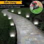 Aogist Solar Ground Lights,8 LED Garden Lights Waterproof Patio Outdoor Light wi