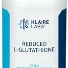 Klaire Labs Reduced L-Glutathione 75 Milligrams - Hypoallergenic Detoxification