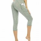 Cucuchy Womens High Waist Yoga Pants with Pockets Tummy Control Workout Leggings