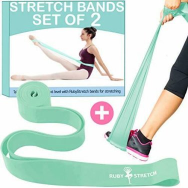 Exercise Stretch Bands for Physical Therapy, Fitness, Gym, Gymnastics, 2 Resista