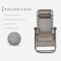 4 Pack Zero Gravity Chair Patio Set Folding Reclining Chairs with Pillow