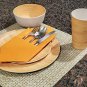 1 Click Bamboo Fiber Reusable Dinnerware Set, 4 Pieces (for One Guest), Dishwash