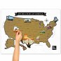 Scratch Off US - USA Map - United States Travel Road Trip Tracker Frameable Prem