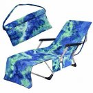 Freesooth Beach Chair Cover, Pool Lounge Chaise Towel Sun Lounger Cover with Sid