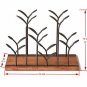 STONE Countertop Bottle Rack, Tabletop Wood Bottle Holder, Hold 6 Bottles, Perfe