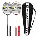 WHIZZ Anti Scratch Series Graphite Badminton Racket Set of 2 with Bag and 2 Grip