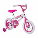 Deluxe Magna Girls 12" Sweet Heart Bike Small with Training Wheels White/Pink