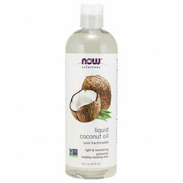 NOW Solutions, Liquid Coconut Oil, Light and Nourishing, Promotes Healthy-Lookin
