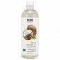 NOW Solutions, Liquid Coconut Oil, Light and Nourishing, Promotes Healthy-Lookin