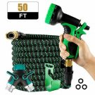 HOMIMP Expandable Garden Hose with 9 Function Nozzle 2-Way Splitter, Leakproof L