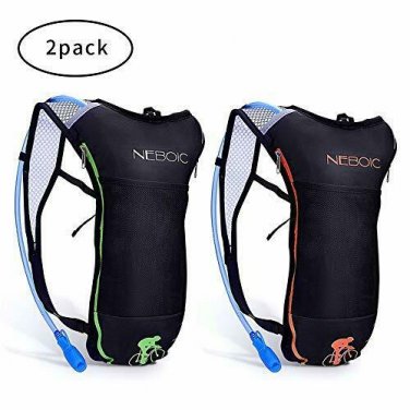 Neboic 2Pack Hydration Backpack Pack with 2L Hydration Bladder - Lightweight Wat