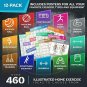 [12-PACK] Laminated Large Workout Poster Set - Perfect Workout Posters For Home