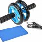 EPROSMIN Ab Wheel Workout Gear Ab Roller - 3 in 1 Fitness Equipment Set Ab Rolle