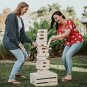 Splinter Woodworking Co Giant Tower Game | 60 Large Blocks | Storage Crate / Out