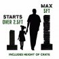 Splinter Woodworking Co Giant Tower Game | 60 Large Blocks | Storage Crate / Out
