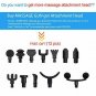 Massage Gun, Deep Tissue Muscle Massager,with 20 Speed Strength Levels 4 Replace