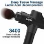 Massage Gun, Deep Tissue Muscle Massager,with 20 Speed Strength Levels 4 Replace