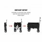 OUTBOUND Outdoor Collapsible Wagon | Heavy Duty Folding Utility Wagon | 150 lb C