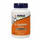 NOW Supplements, L-Lysine (L-Lysine Monohydrochloride) 500 mg, Amino Acid, 100 C