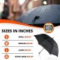 Viteps Windproof Travel Umbrella, Wind Resistance Parasol with Flexible Fibergla