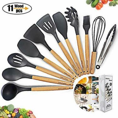 Kitchen Utensil Set Silicone Cooking Utensils 11Piece - Cooking Utensils Set wit